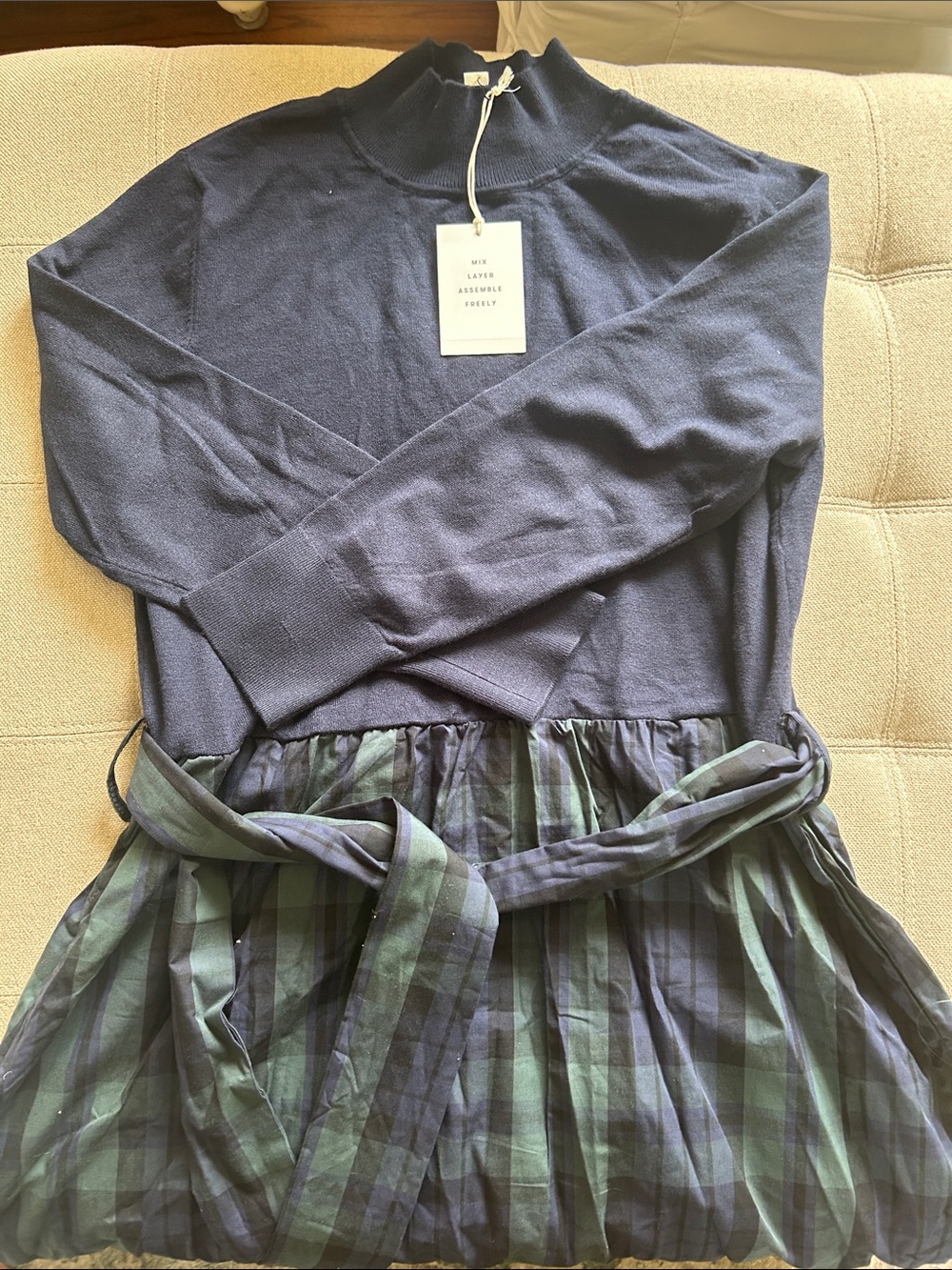 Mixed media dress